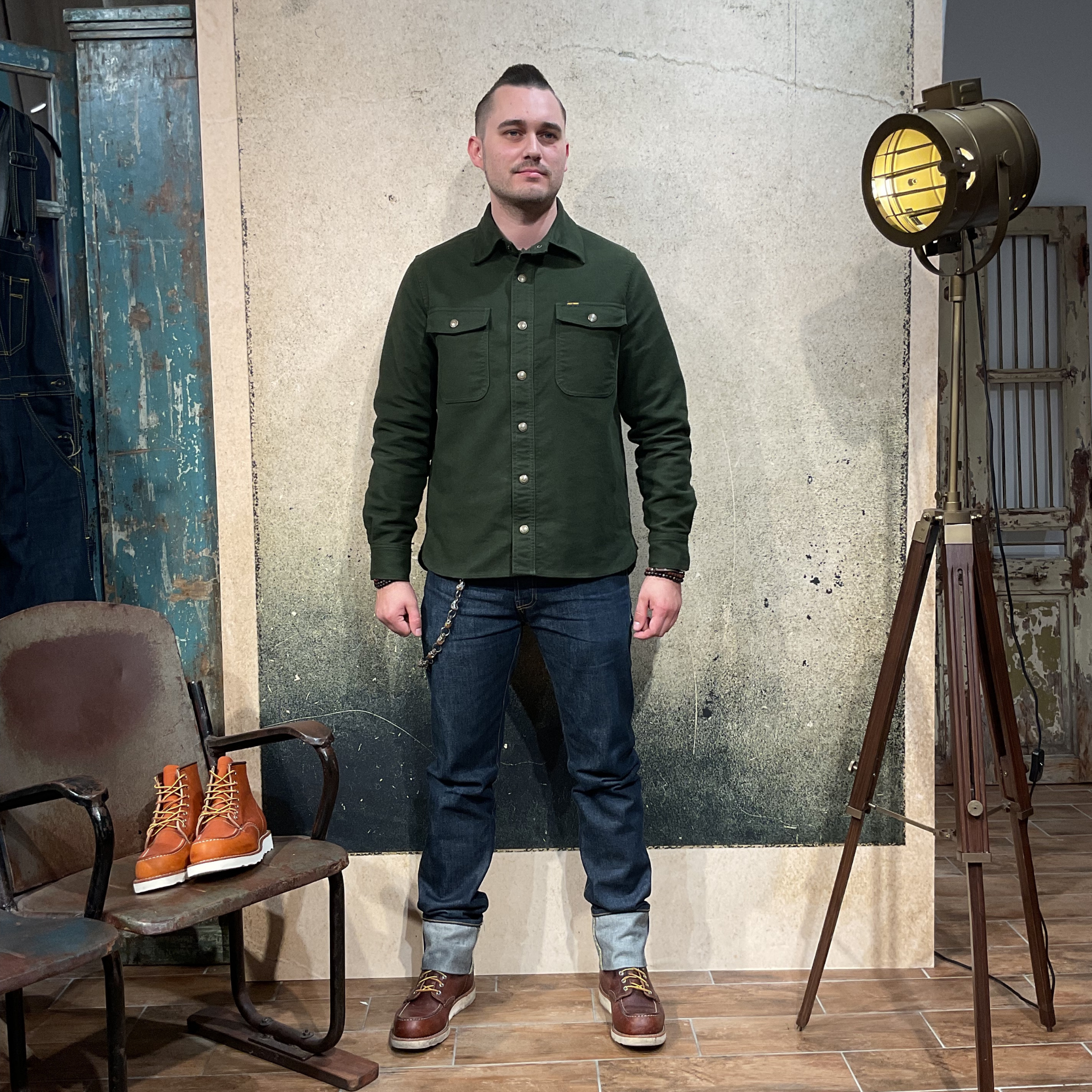 Pike Brothers 1943 CPO Shirt Moleskin Mose