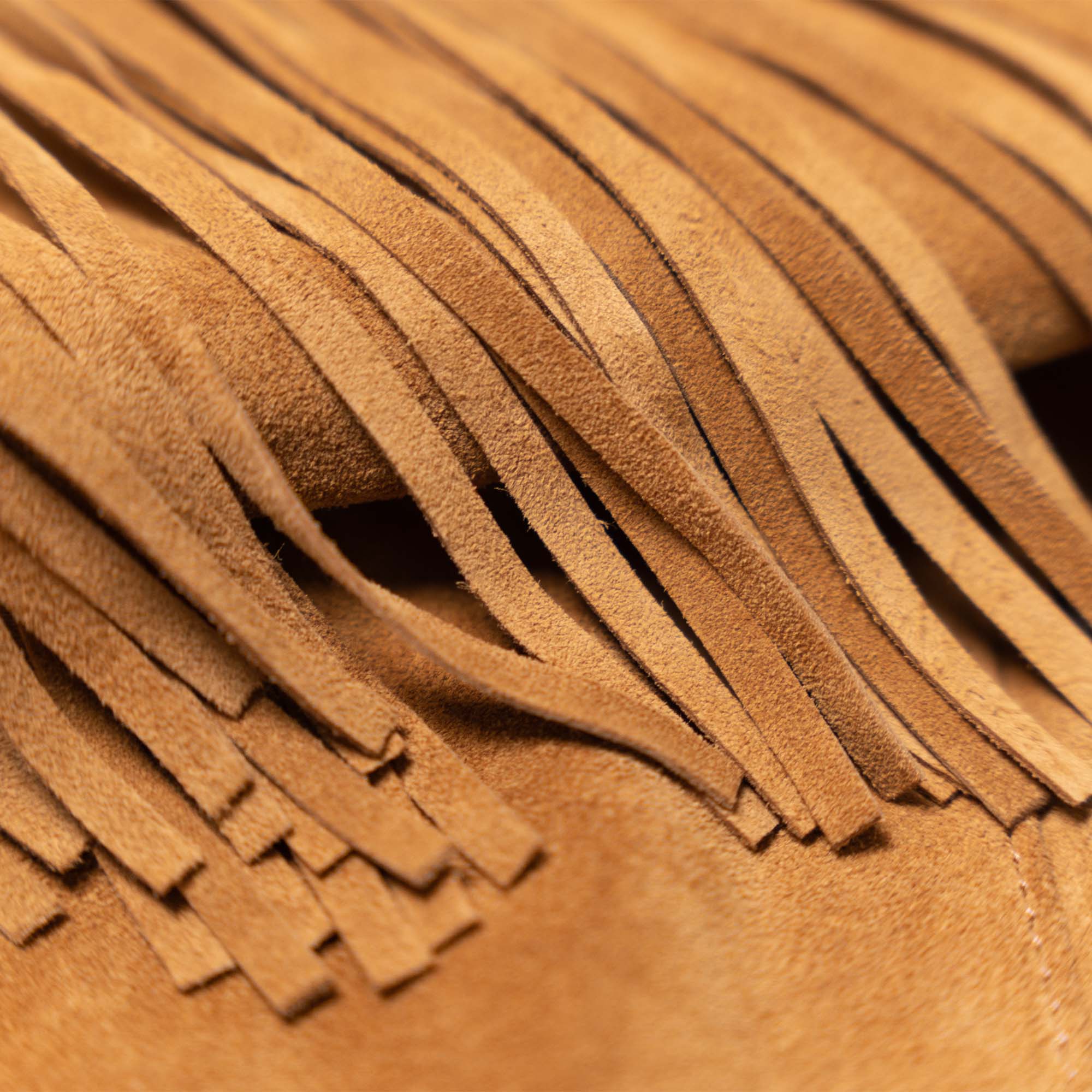 Shangri-la “Varenne” Womańs Fringe Sabbia Suede Jacket