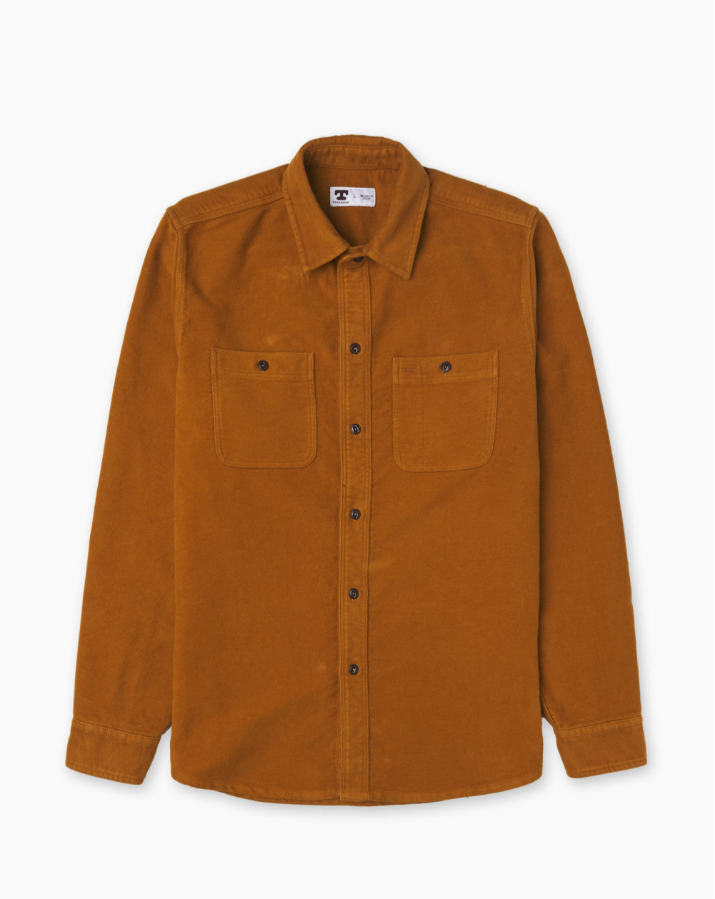 TELLASON UTILITY SHIRT SCLEDUM MOLESKIN OCHER