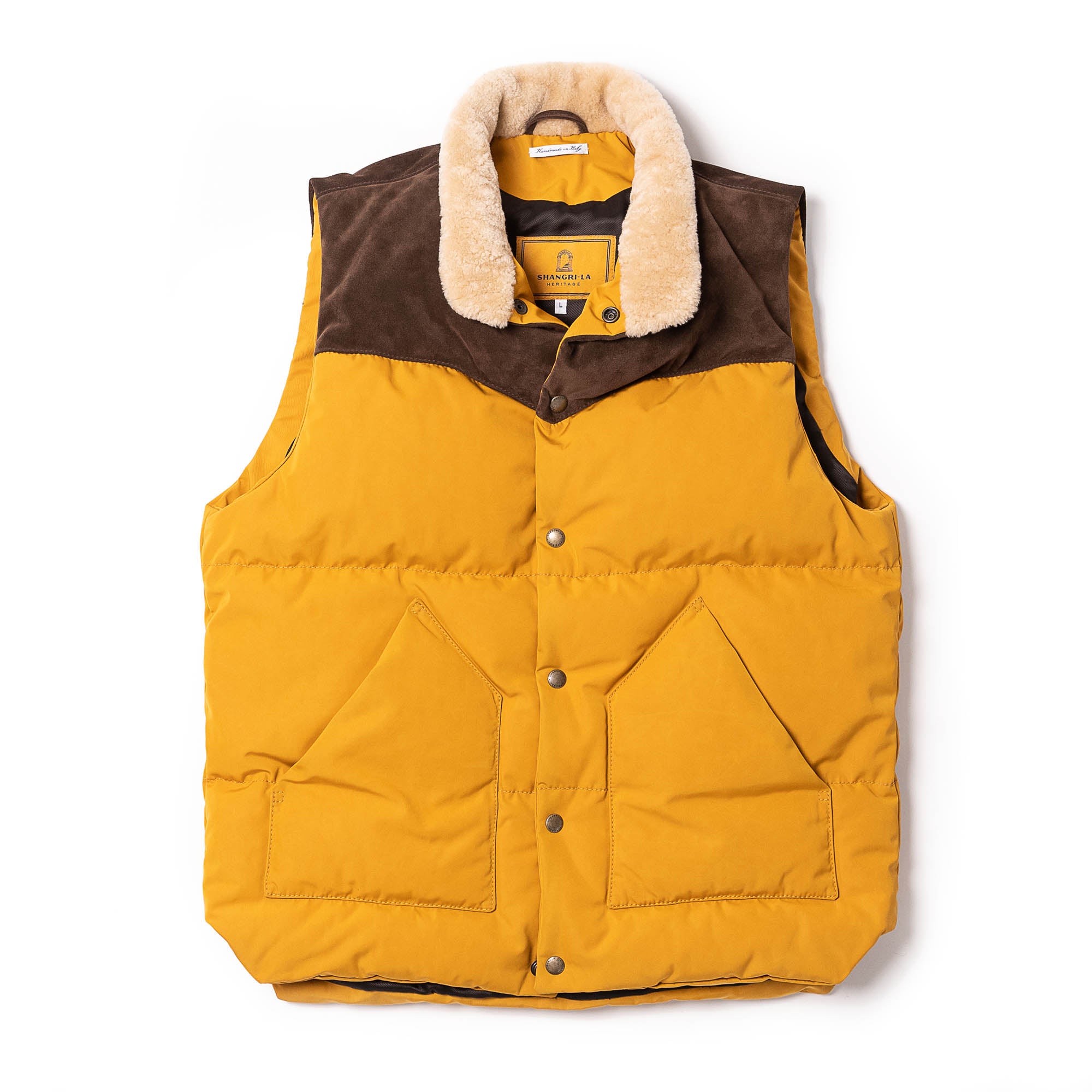 Shangri-La “Bivacco” Yellow Western Down Vest