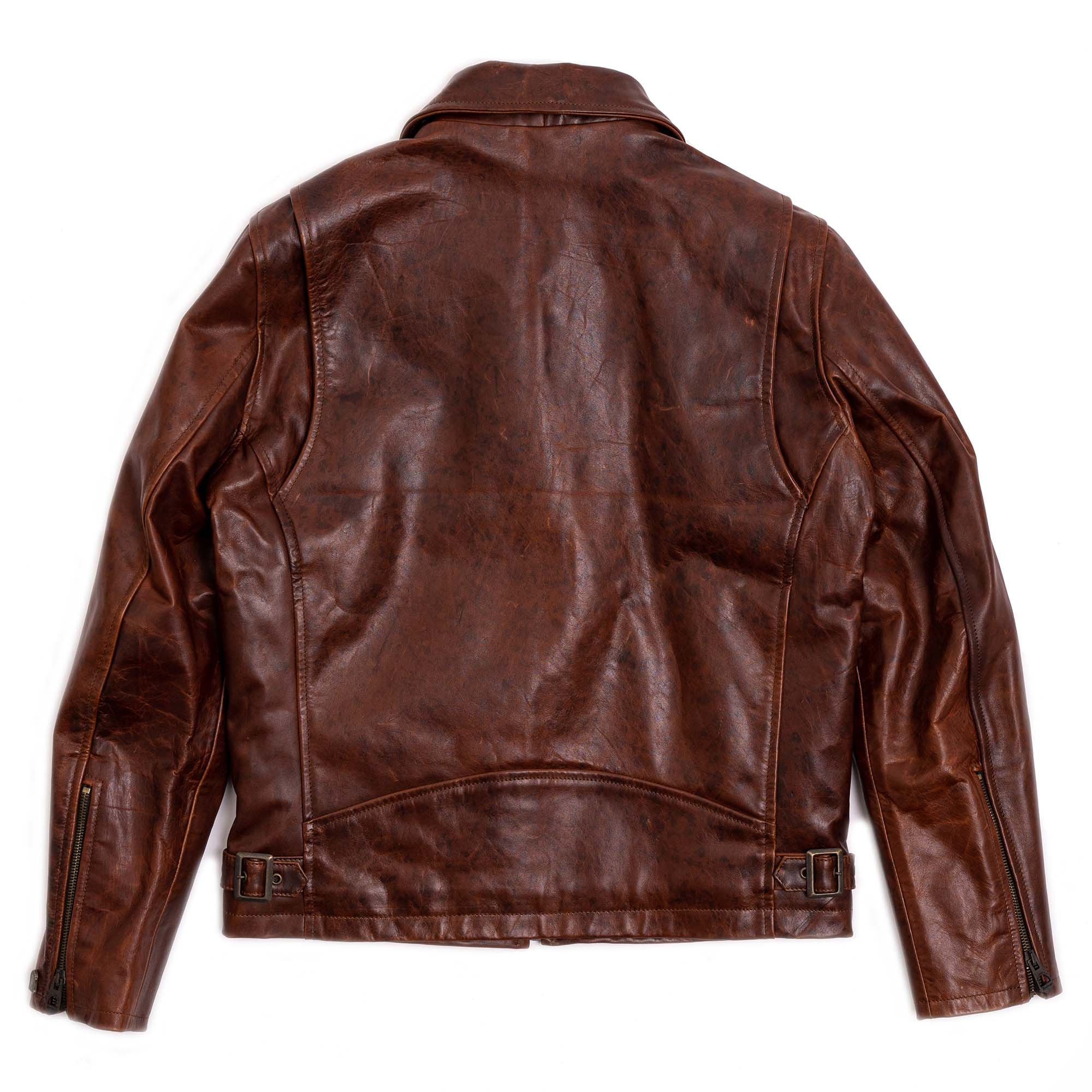 VARENNE WHISKEY HORSEHIDE LEATHER JACKET