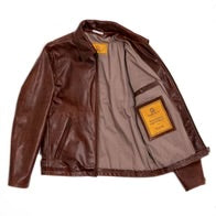 VARENNE WHISKEY HORSEHIDE LEATHER JACKET