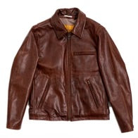 VARENNE WHISKEY HORSEHIDE LEATHER JACKET