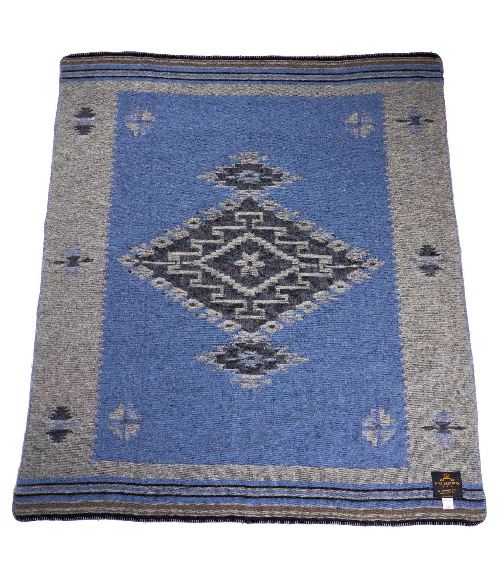 1969 Tolani Wool Blanket Blue