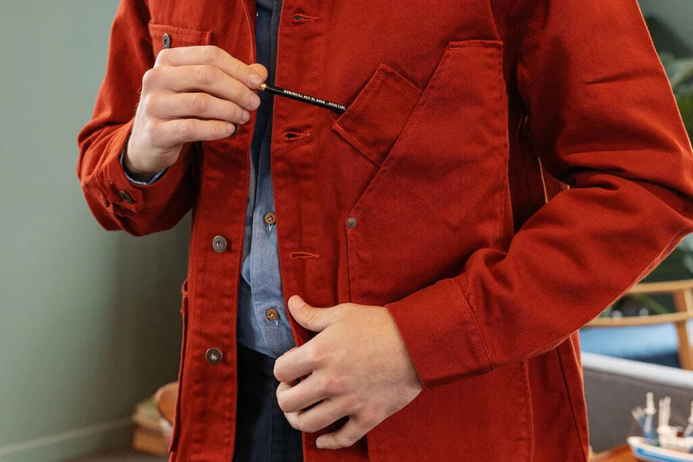 TELLASON COVERALL JACKET GARMENT DYED INTERNATIONAL ORANGE