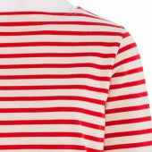 Orcival Striped shirt Ecru / Red, unisex