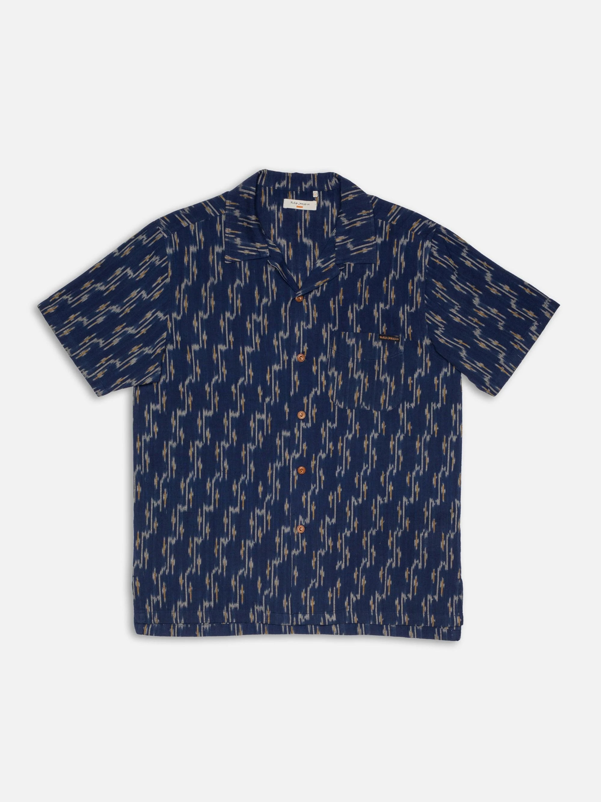 Arvid Ikat Shirt Blueberry