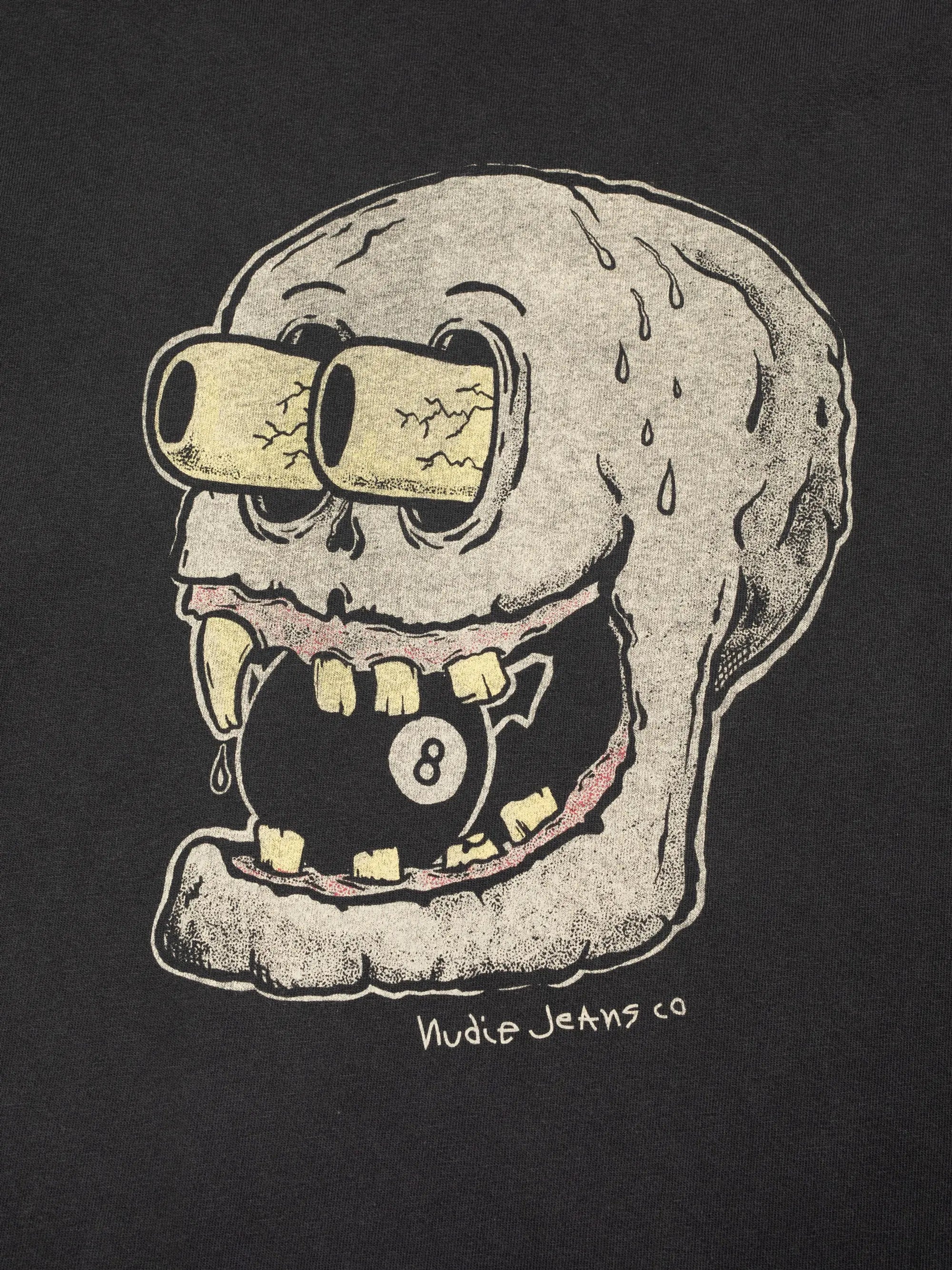 Nudie Jeans Koffe 8 Ball T-Shirt Antracite