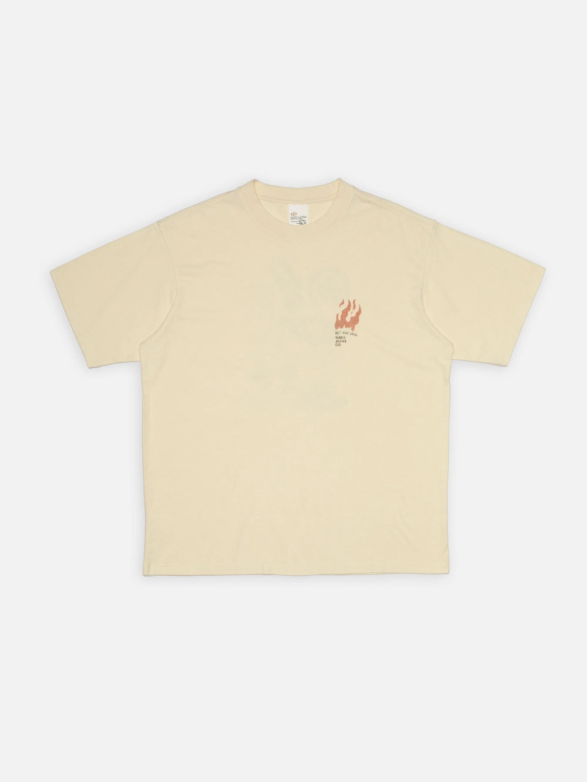 Nudie Jeans Koffe Fails T-Shirt Ecru