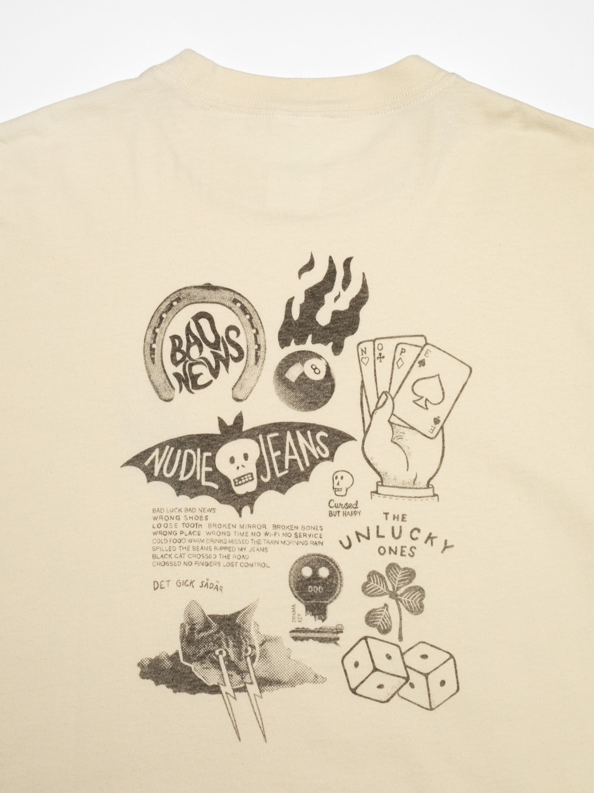 Nudie Jeans Koffe Fails T-Shirt Ecru