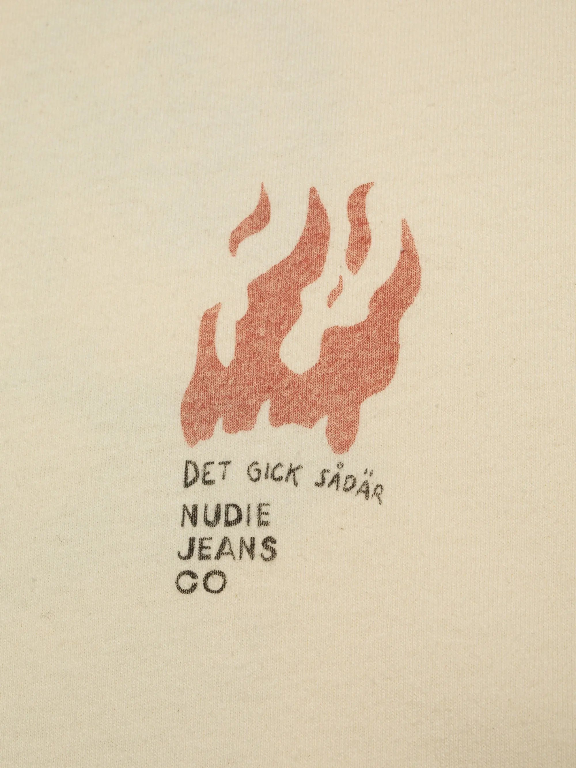 Nudie Jeans Koffe Fails T-Shirt Ecru