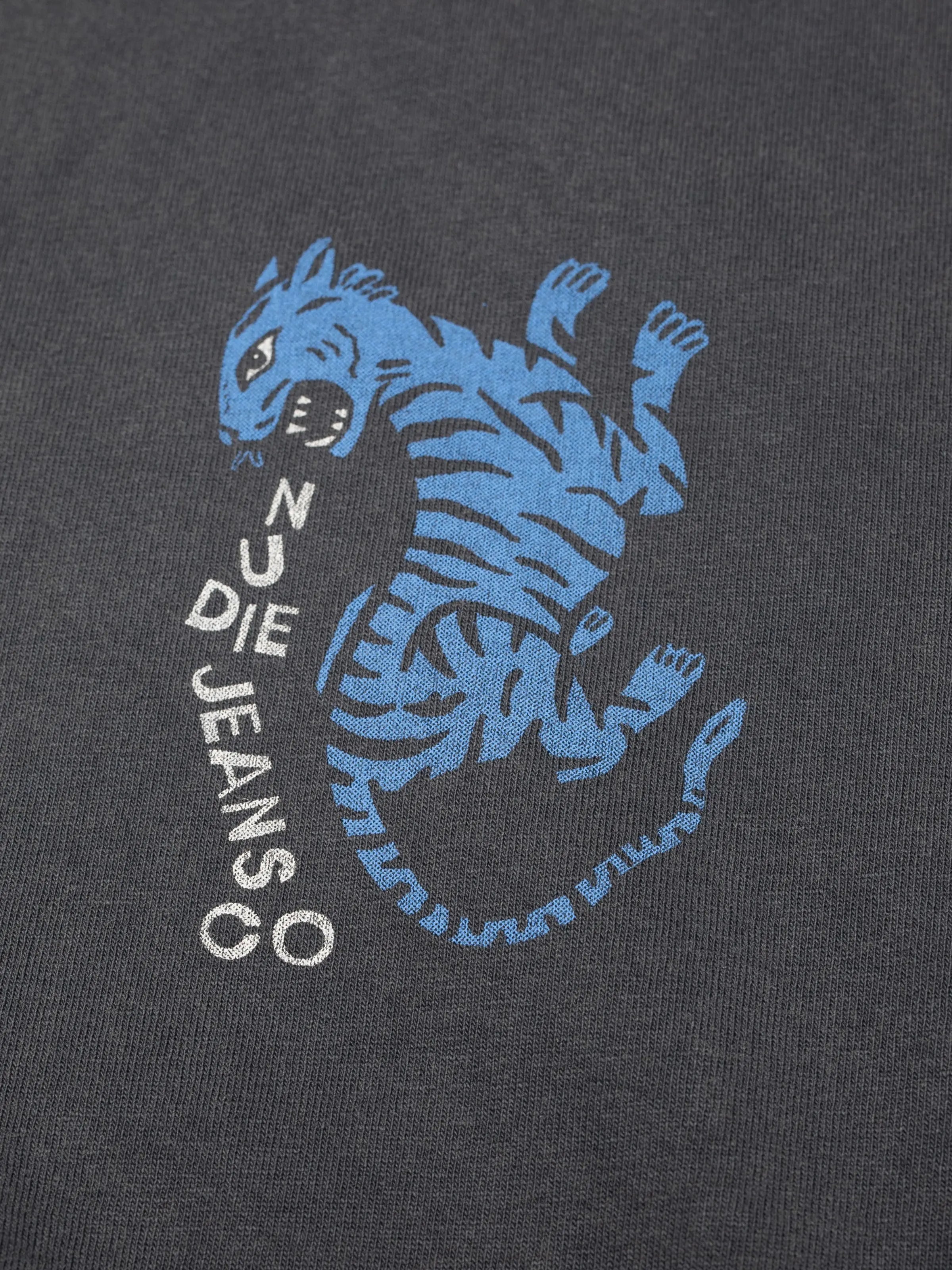 Nudie Jeans Roy Wrong Place T-Shirt Antraciter