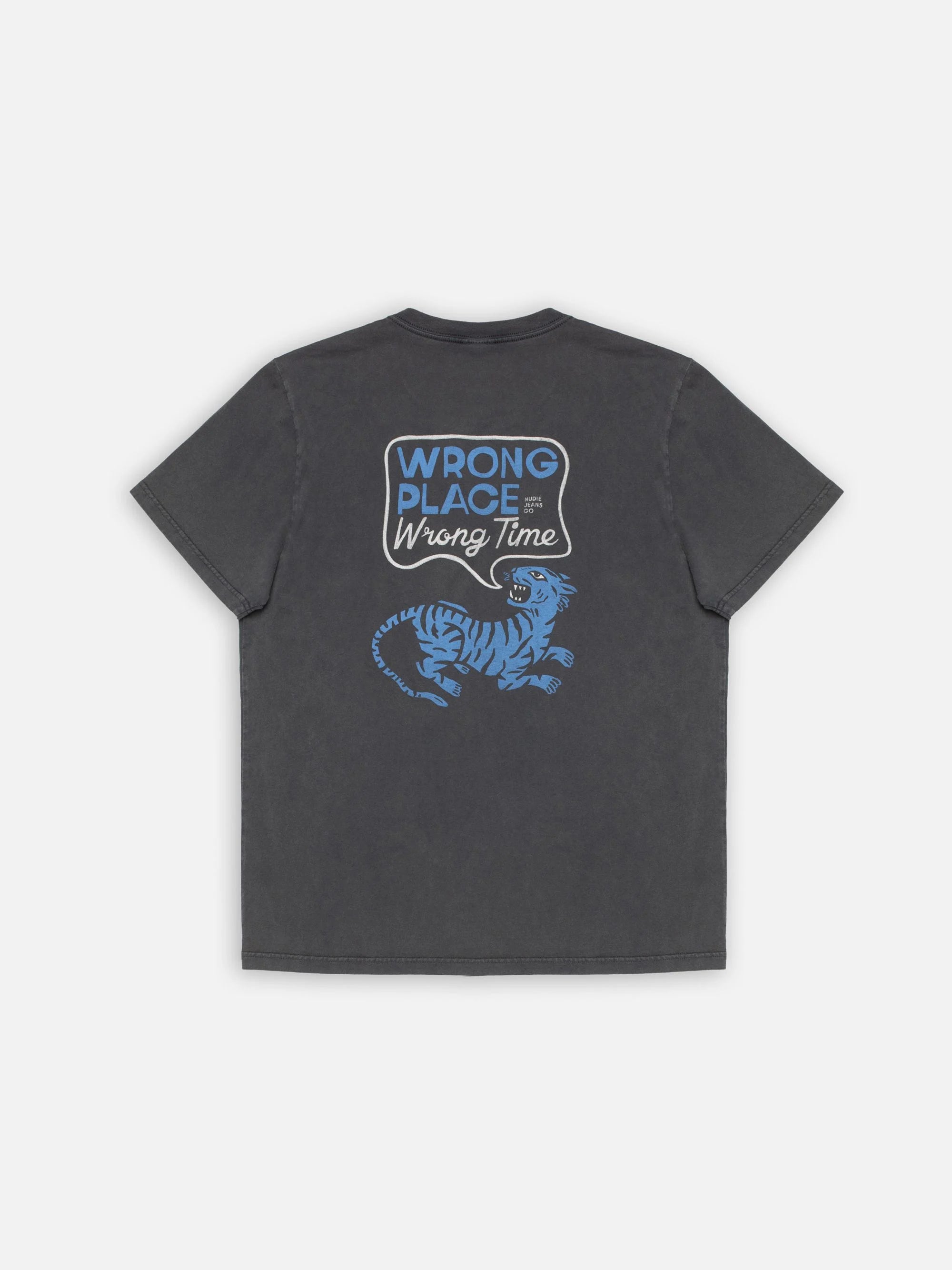 Nudie Jeans Roy Wrong Place T-Shirt Antraciter