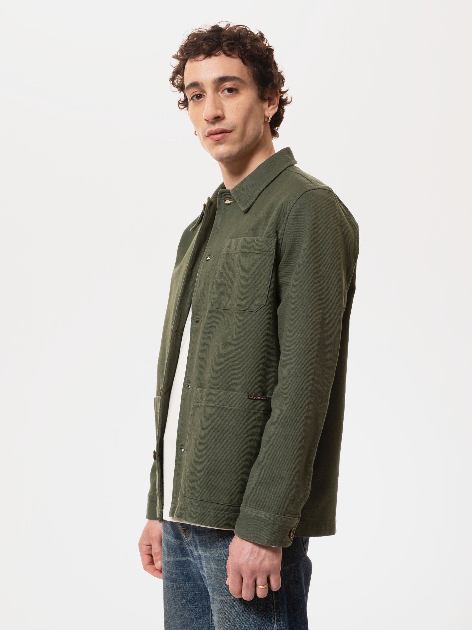 Nudie Jeans Barney Worker Jacket Olive