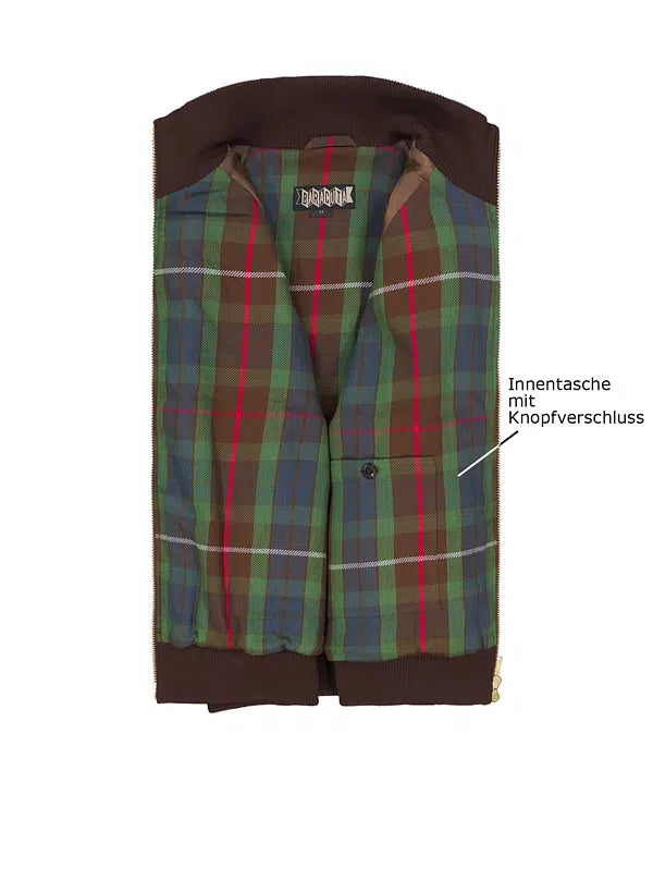 Baracuta, Blouson,Veloursleder, braun