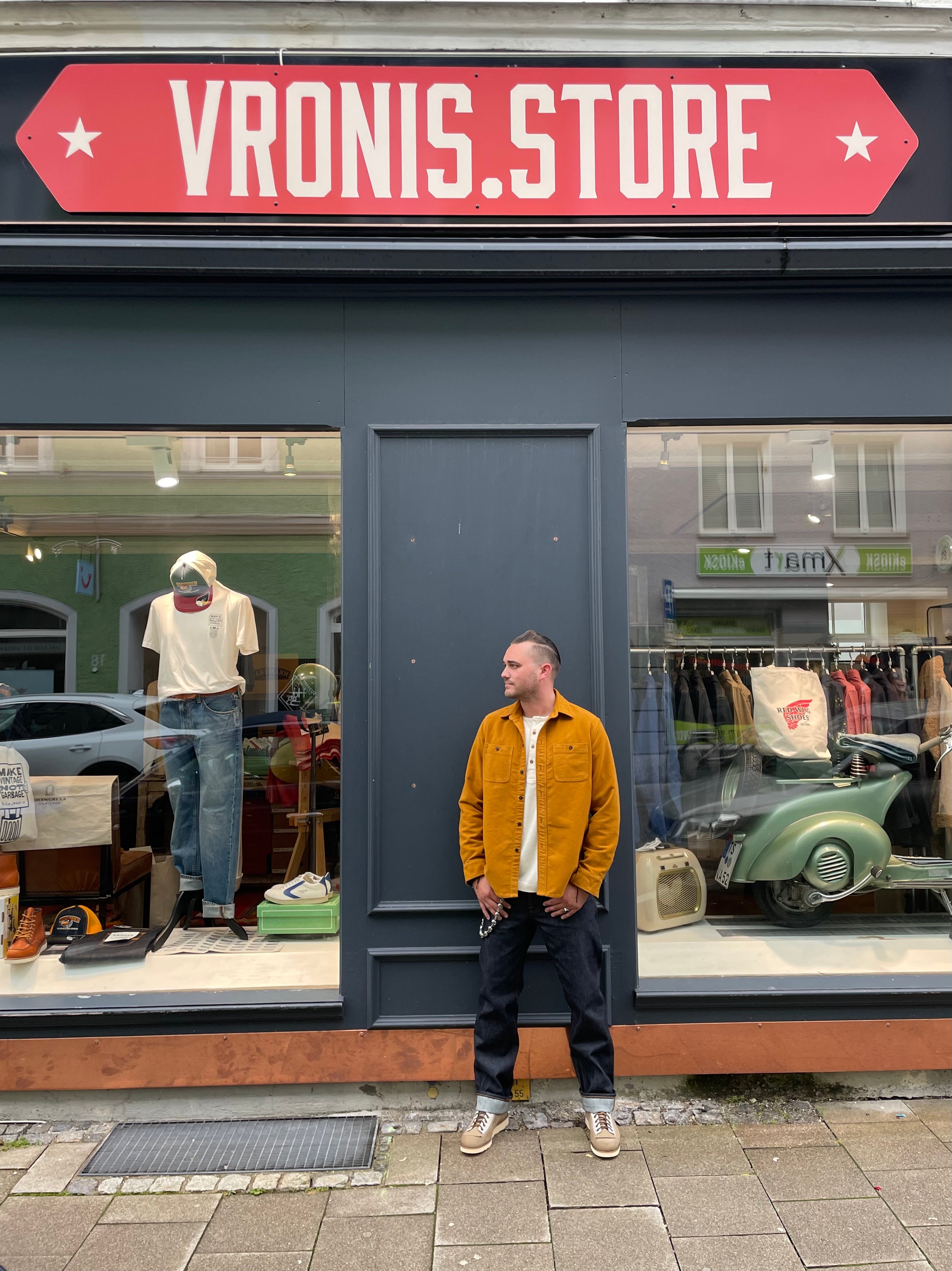 TELLASON UTILITY SHIRT SCLEDUM MOLESKIN OCHER