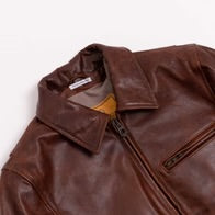 VARENNE WHISKEY HORSEHIDE LEATHER JACKET