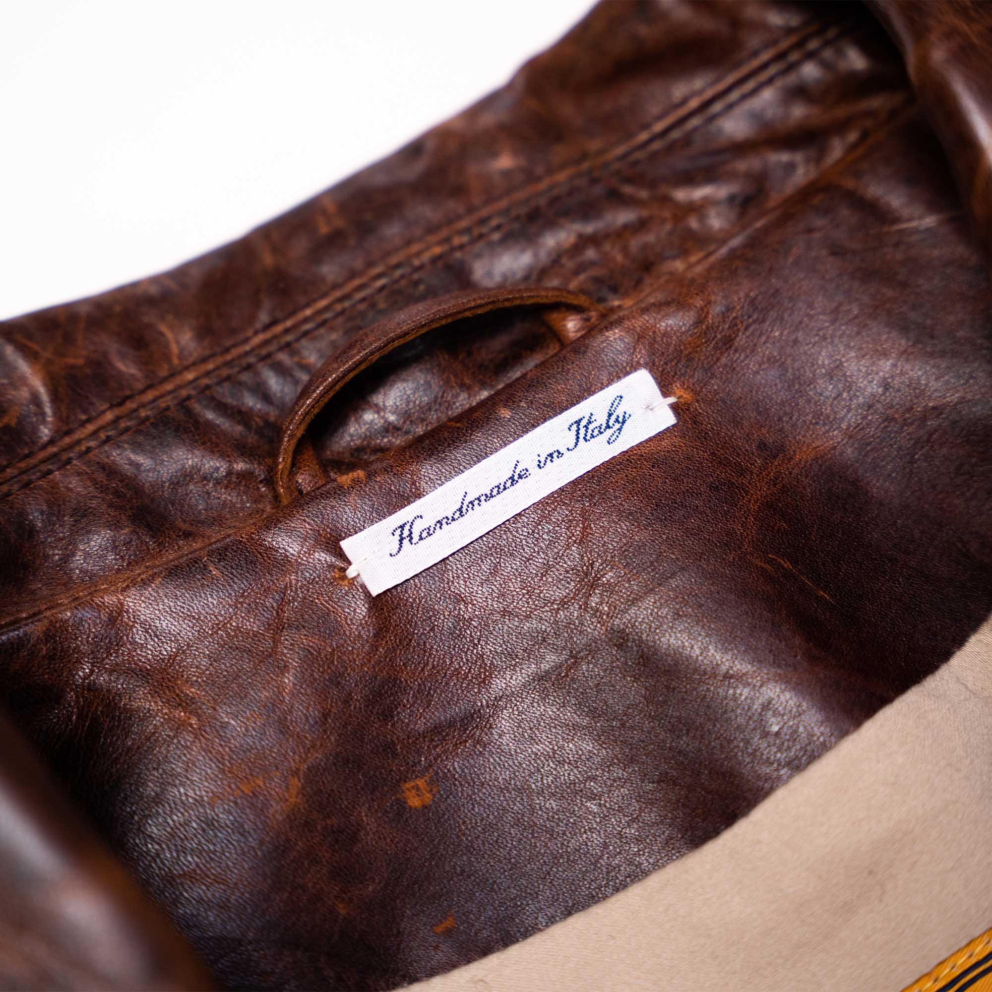 “Chiodo” Whiskey Horsehide Leather Jacket