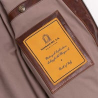 VARENNE WHISKEY HORSEHIDE LEATHER JACKET