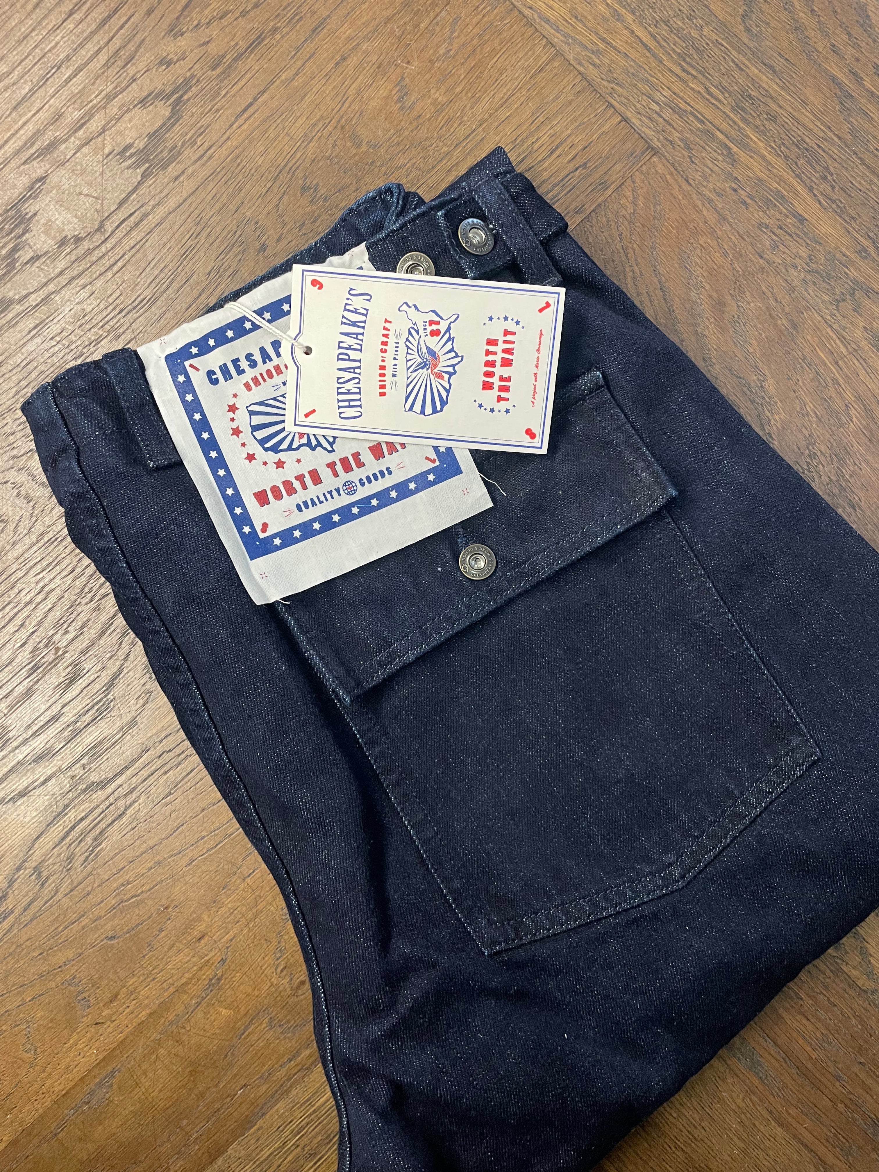 Chesapeakés Fatique Pant Selvedge Graves