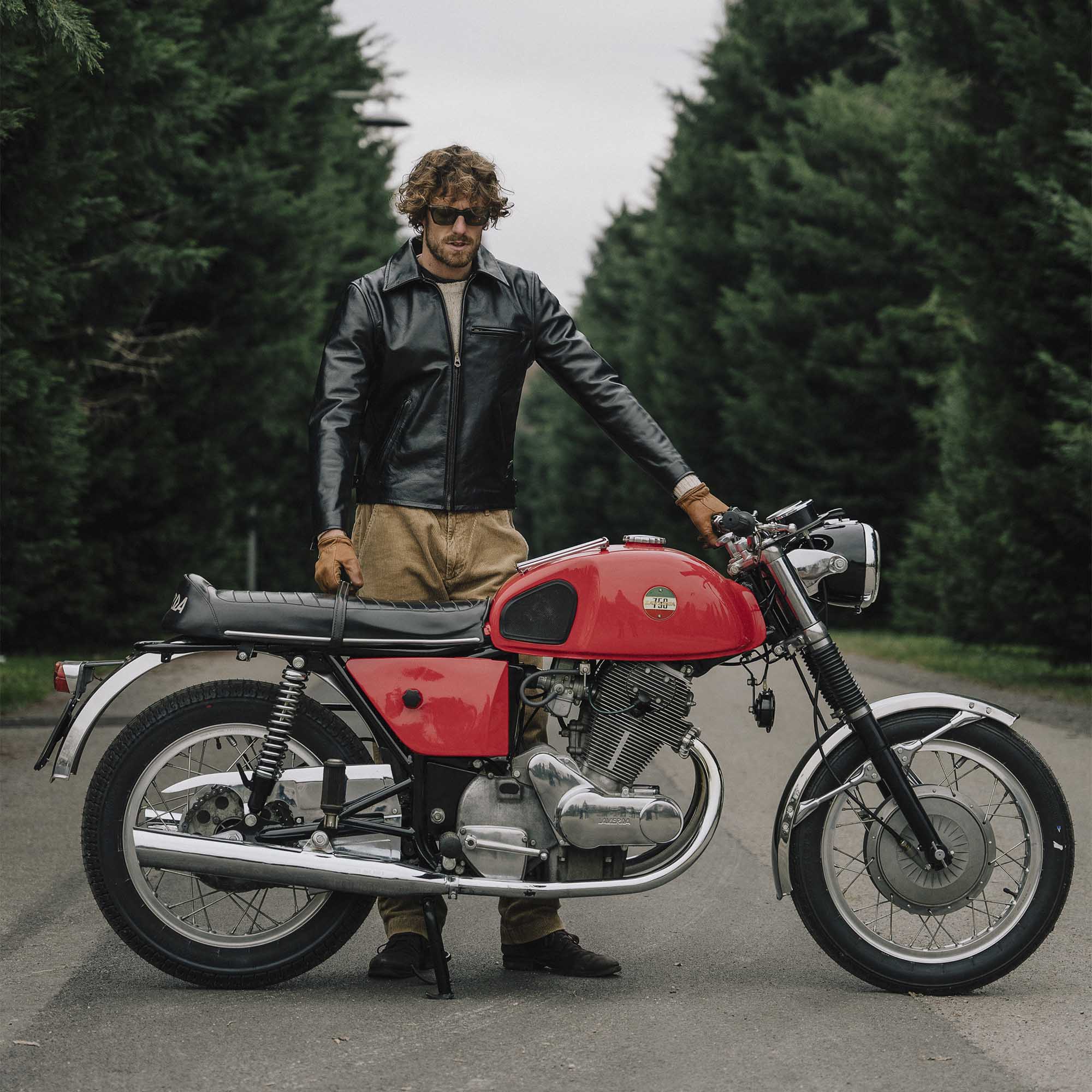 “Varenne” Black Horsehide Leather Jacket