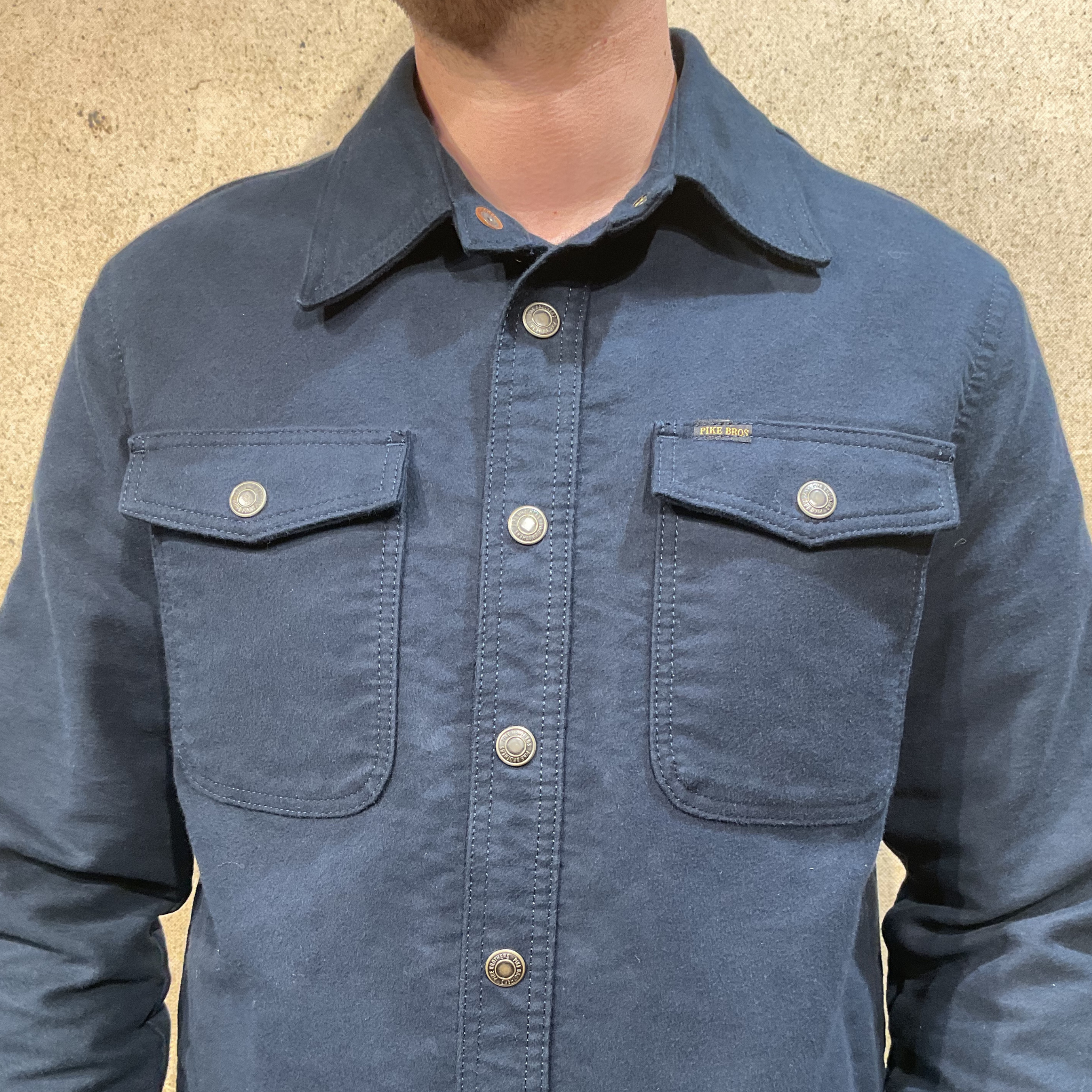 Pike Brothers 1943 CPO Shirt Moleskin Navy