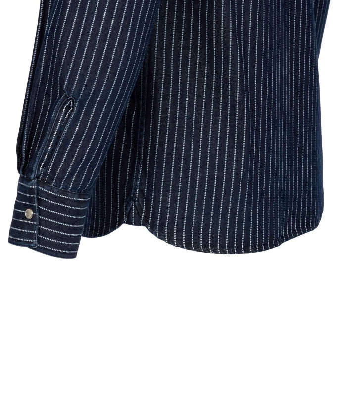 Pike Brothers 1937 Roamer Shirt Blue Wabash Denim