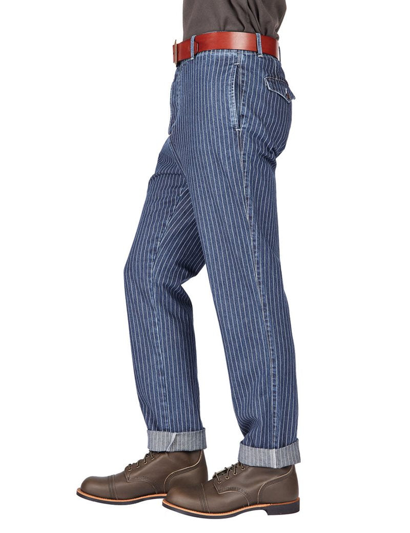 TELLASON - ARMY CHINO PANTS - WABASH COTTON