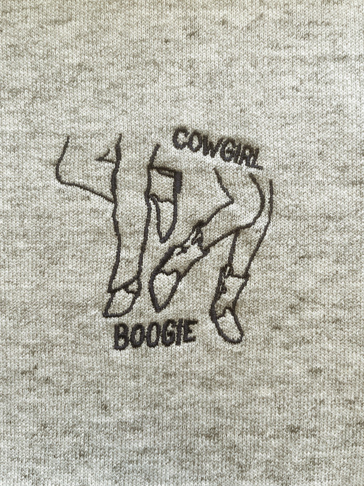 Lone Sweatshirt Cowgirl Boogie Greymelange
