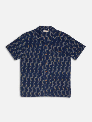Arvid Ikat Shirt Blueberry