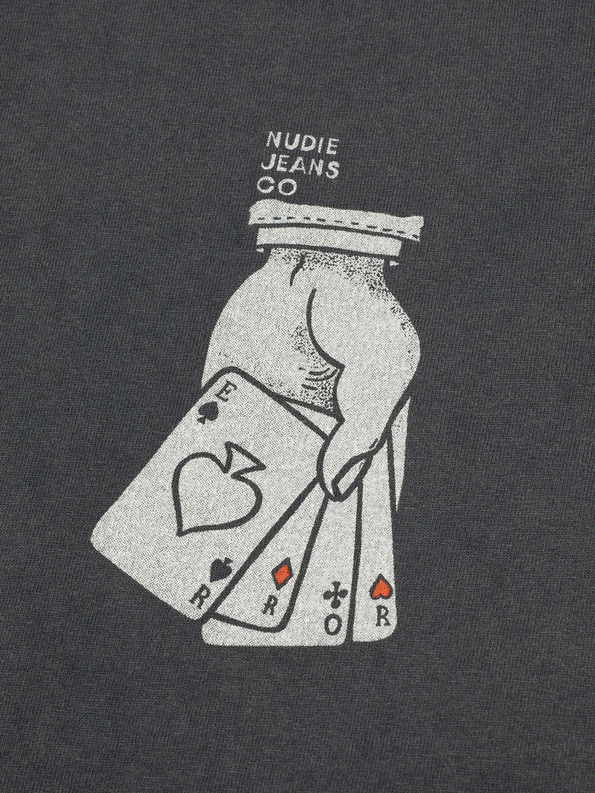 Nudie Jeans Roy Nope T-Shirt Antracite
