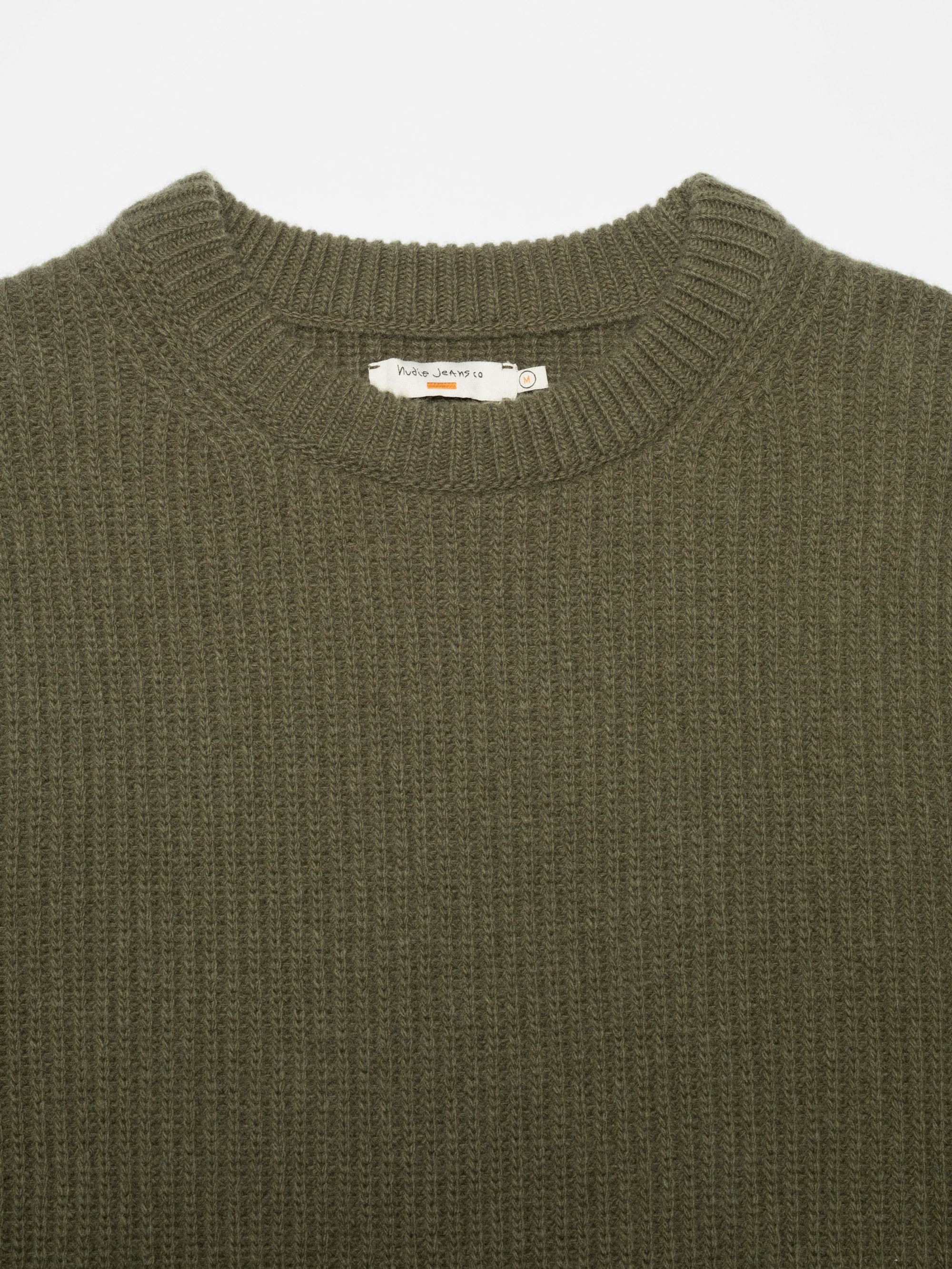 August Rib Wool Sweater Olive