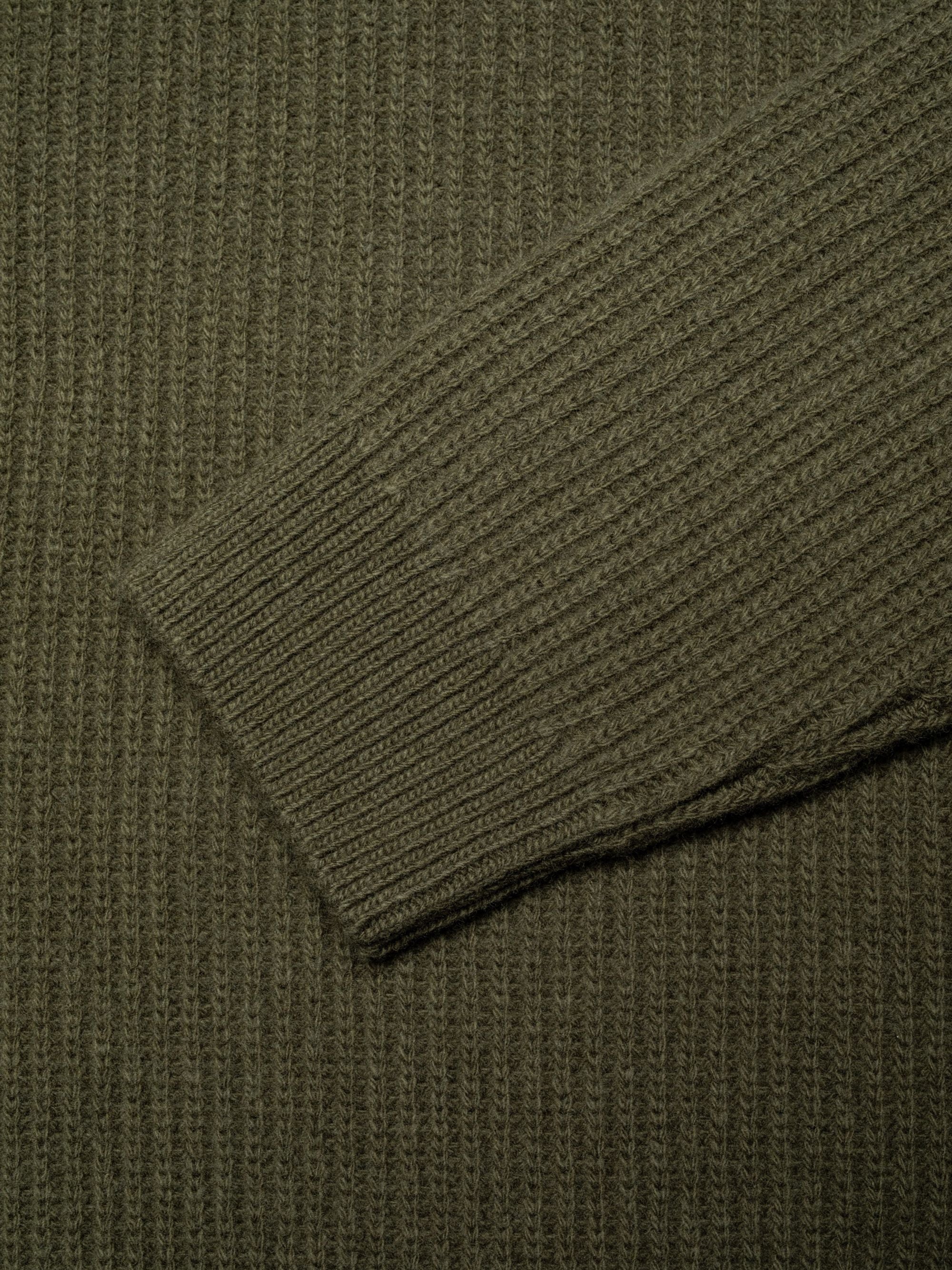 August Rib Wool Sweater Olive