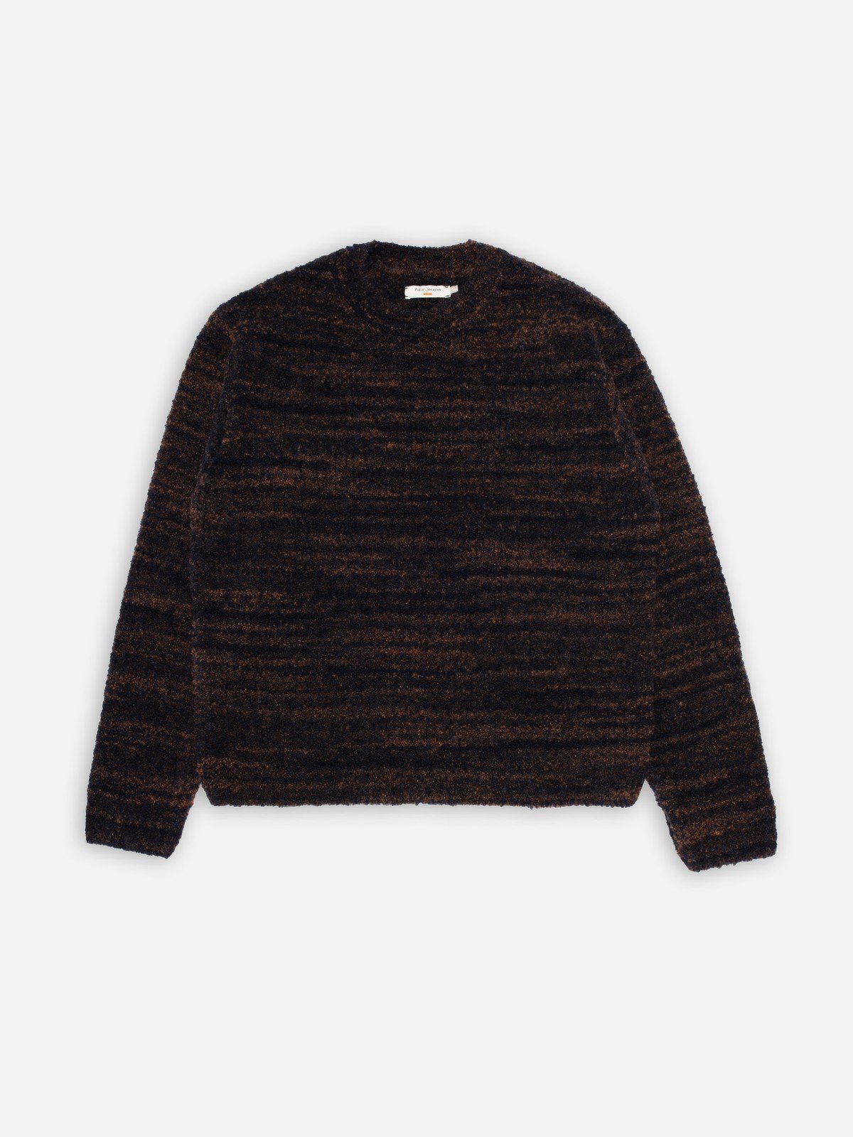 Nudie Jeans Gurra Boucle Sweater Black Brown