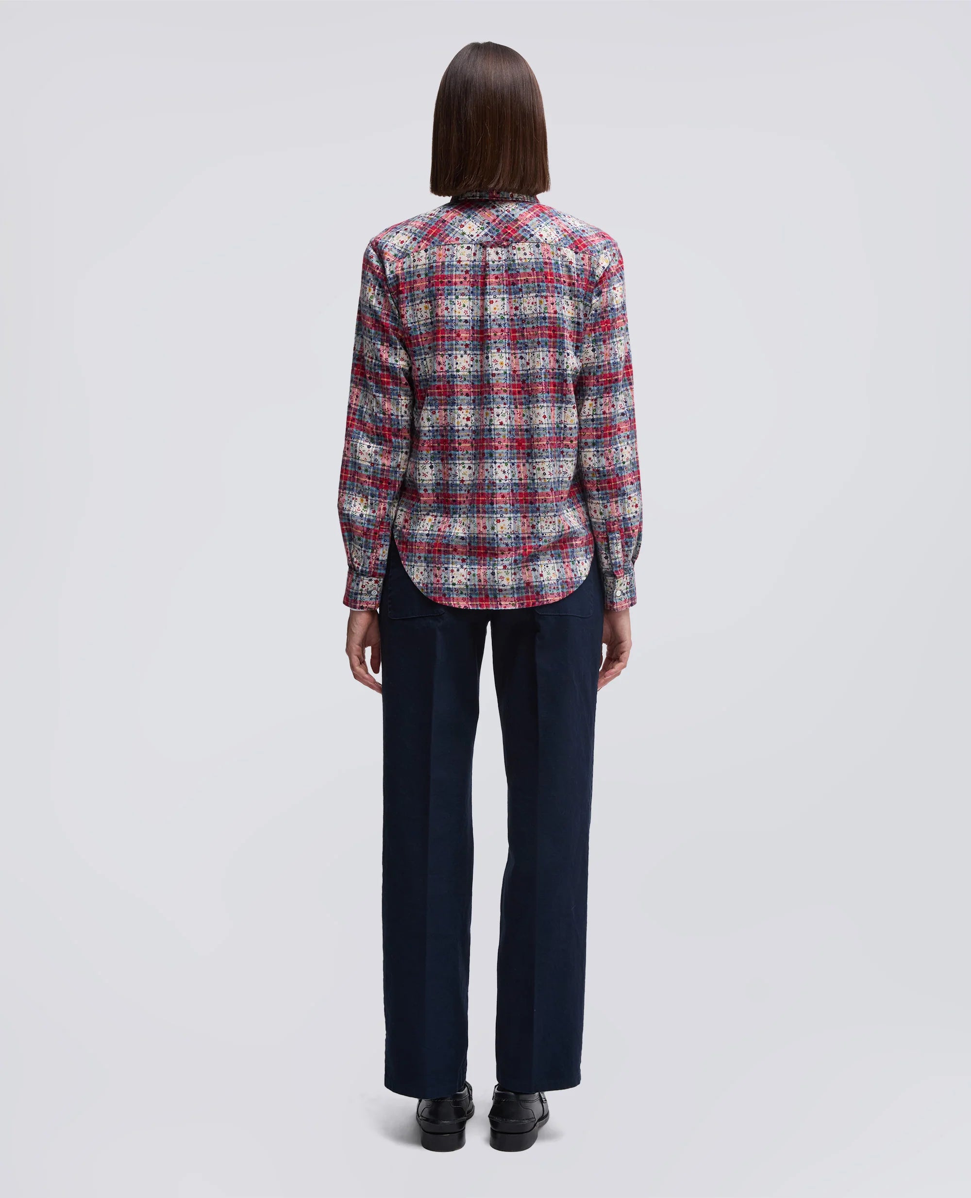 ASPESI HEMD AUS TWILL IN FLANELL