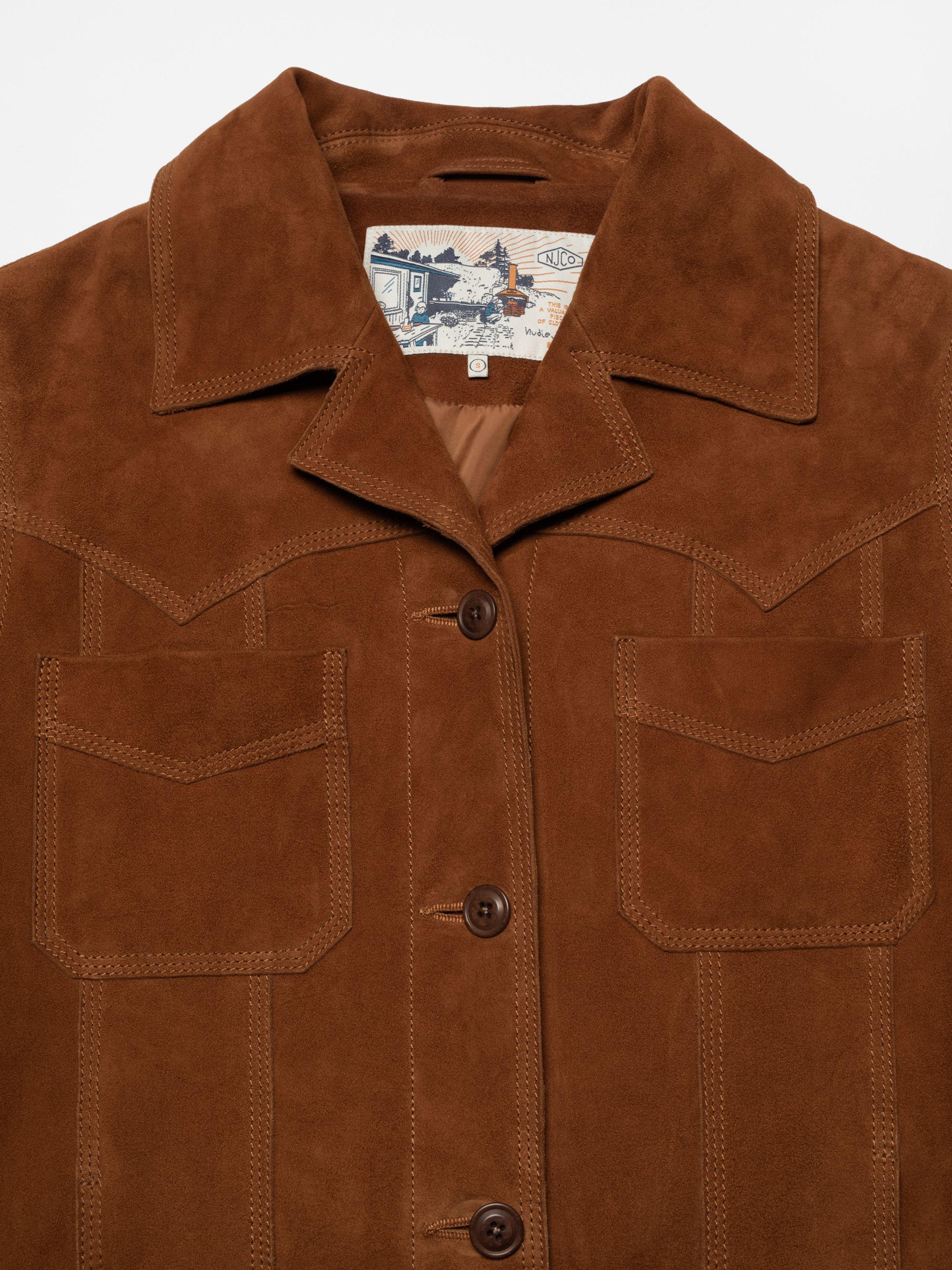 Nudie Jeans Peggy Suede Jacket Cognac