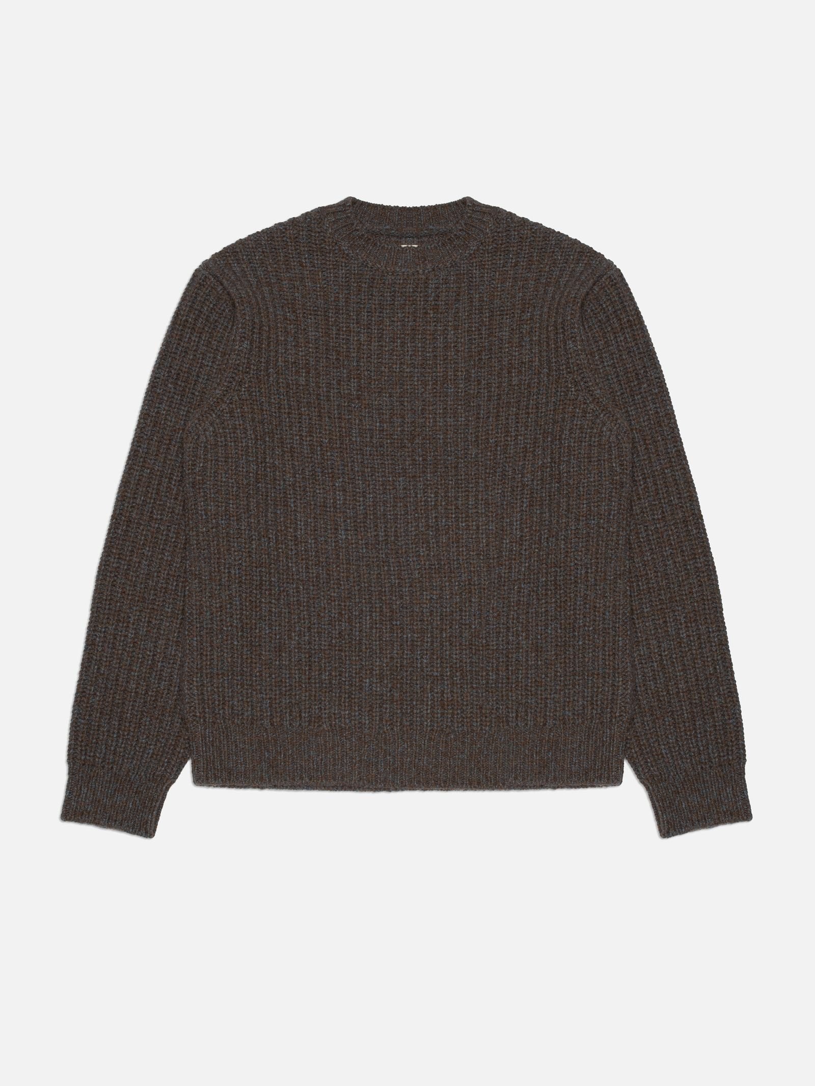 August Chunky Crew Neck Knit Brown