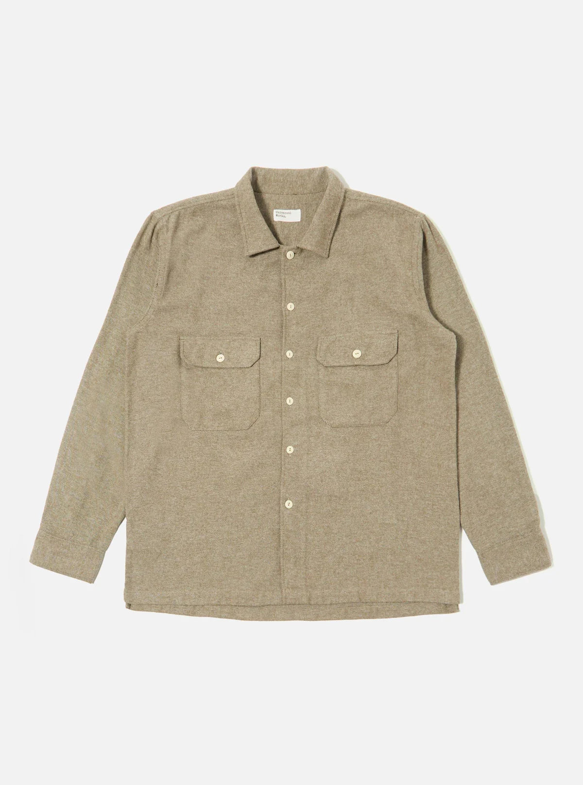 Universal Works Olive Alaska Cotton Utility Shirt