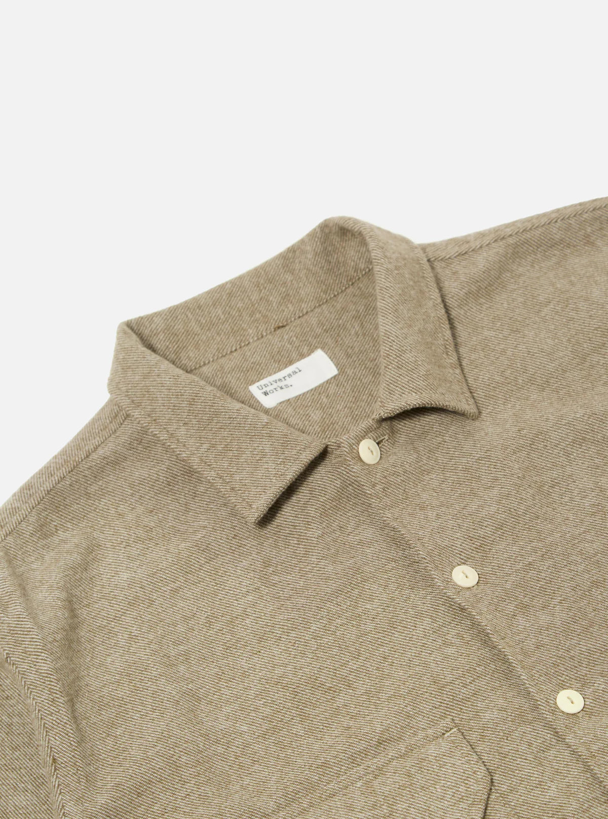 Universal Works Olive Alaska Cotton Utility Shirt