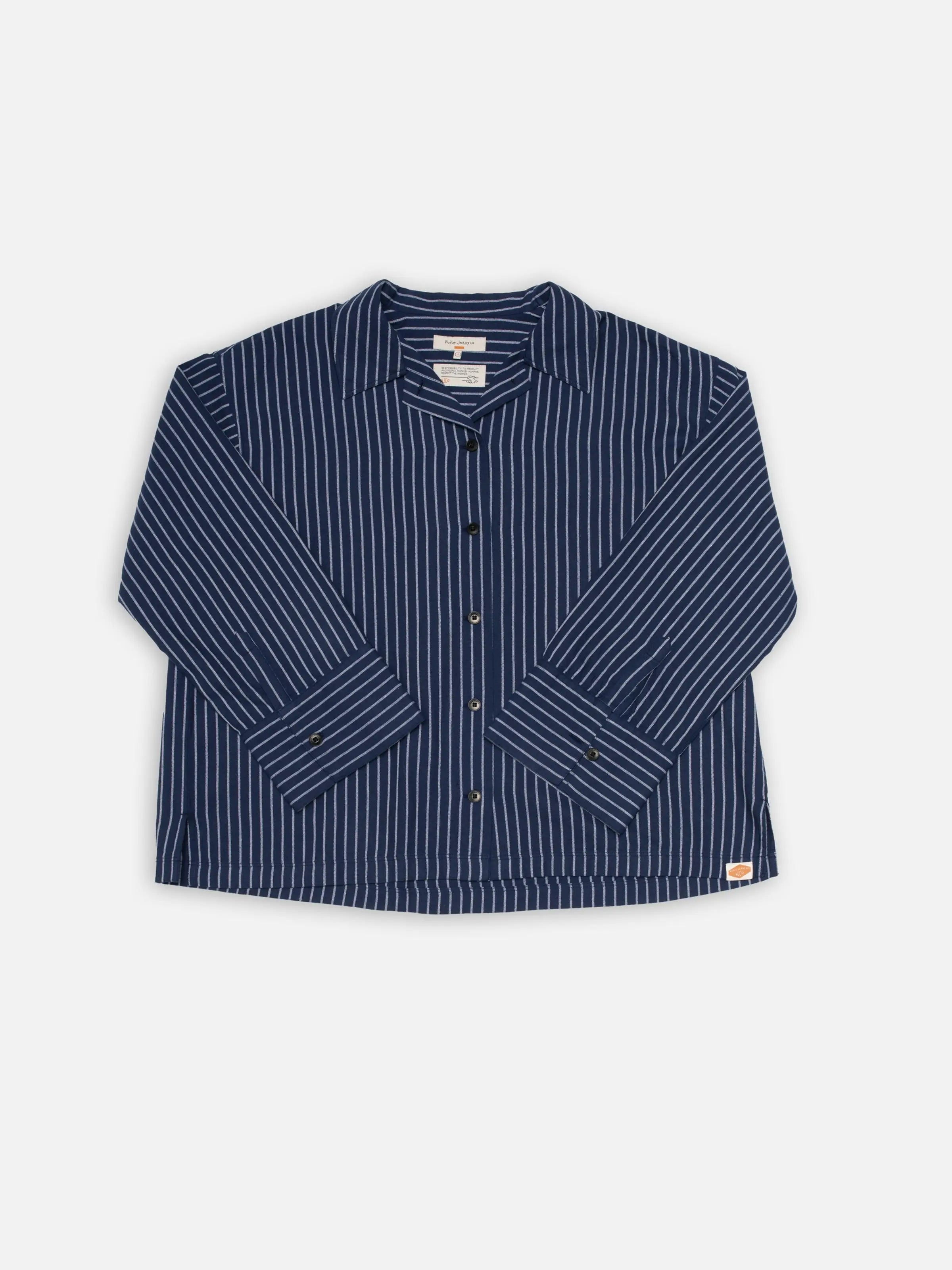 Jutta Shirt Striped Cotton Blue