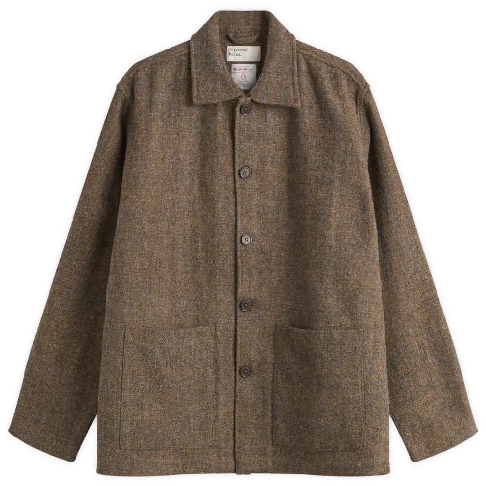 UNIVERSAL WORKS HARRIS TWEED PLAID EASY JACKET